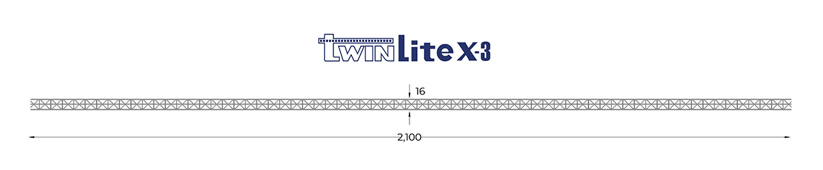 Atap Polycarbonate Tebal 16mm TwinLite X-3